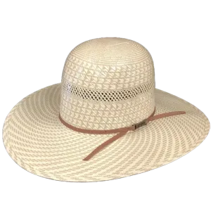 American Hat Company® Vented Straw Cream Western Hat 6100-2CCHOC