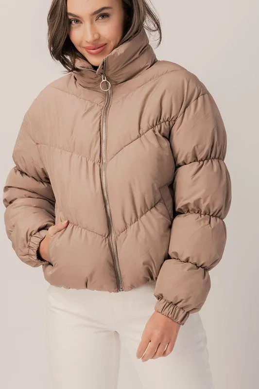 Annika Zip-up Puffer Jacket