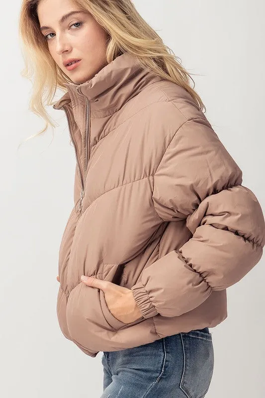 Annika Zip-up Puffer Jacket