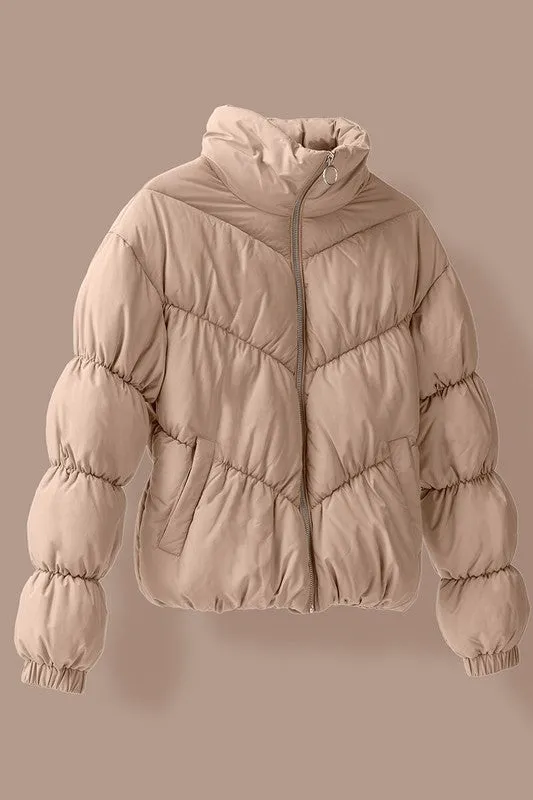 Annika Zip-up Puffer Jacket