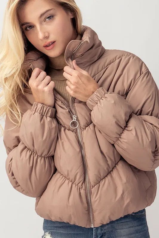 Annika Zip-up Puffer Jacket