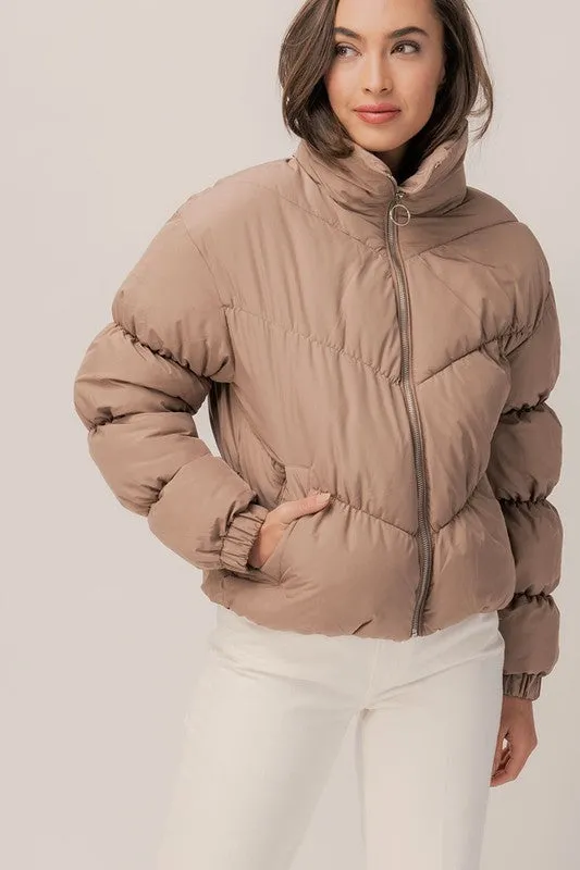 Annika Zip-up Puffer Jacket