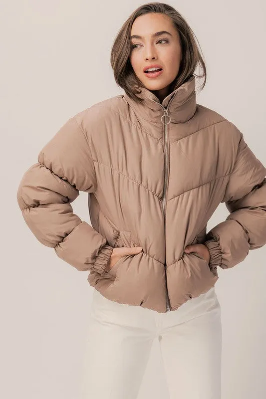 Annika Zip-up Puffer Jacket