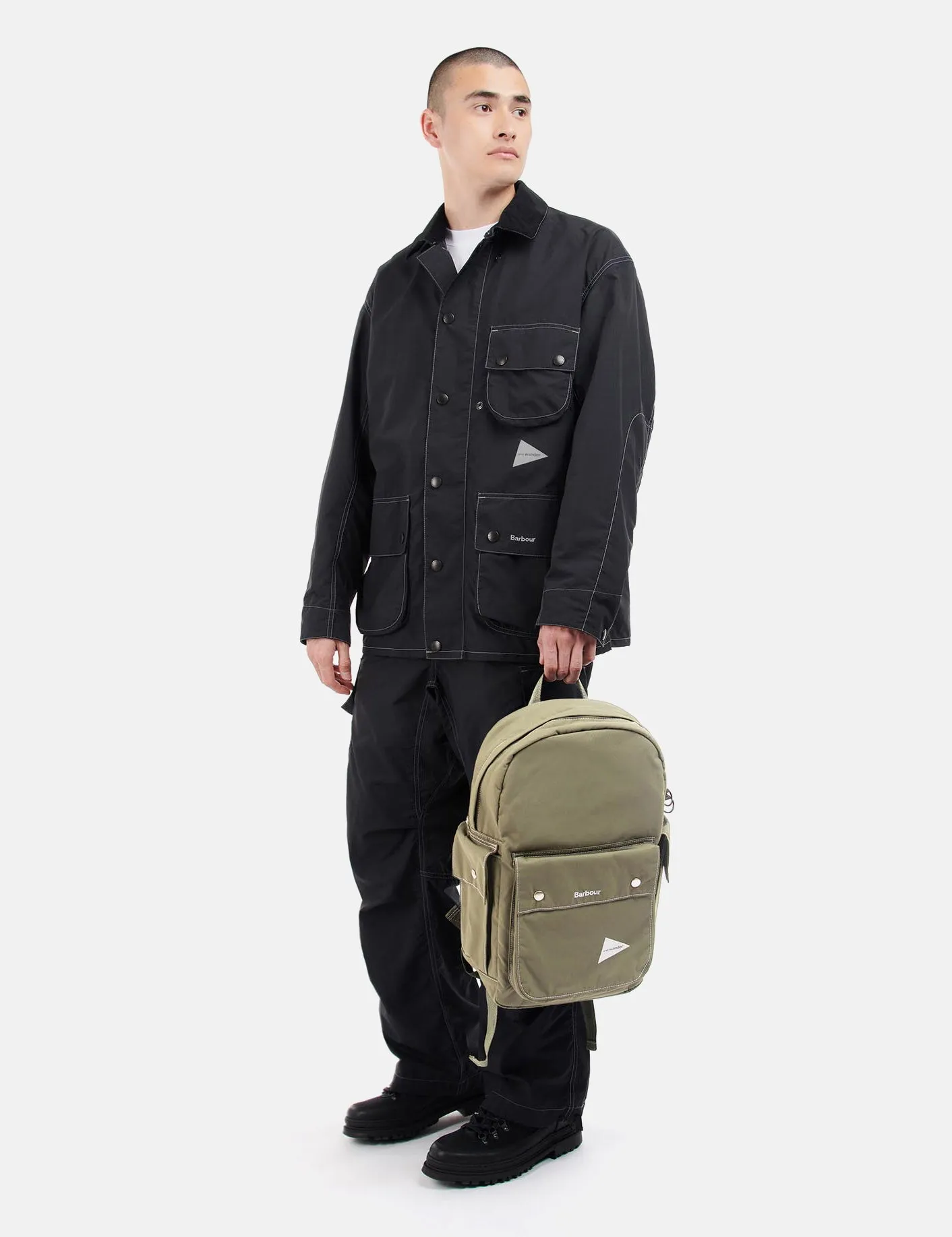 Barbour x And Wander Backpack - Khaki