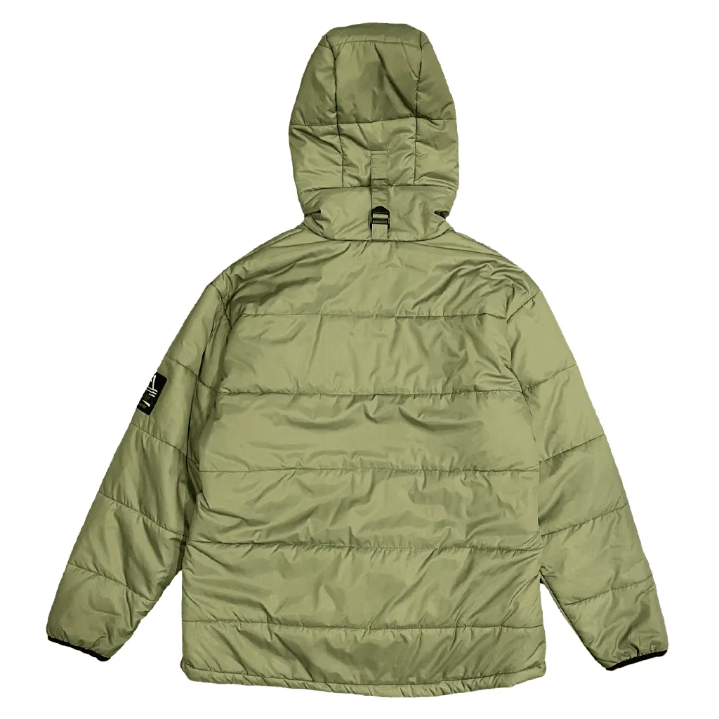 Battle puffy anorak jacket - Sage green