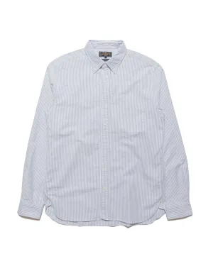 Beams Plus B.D. Oxford Candy Stripe Blue