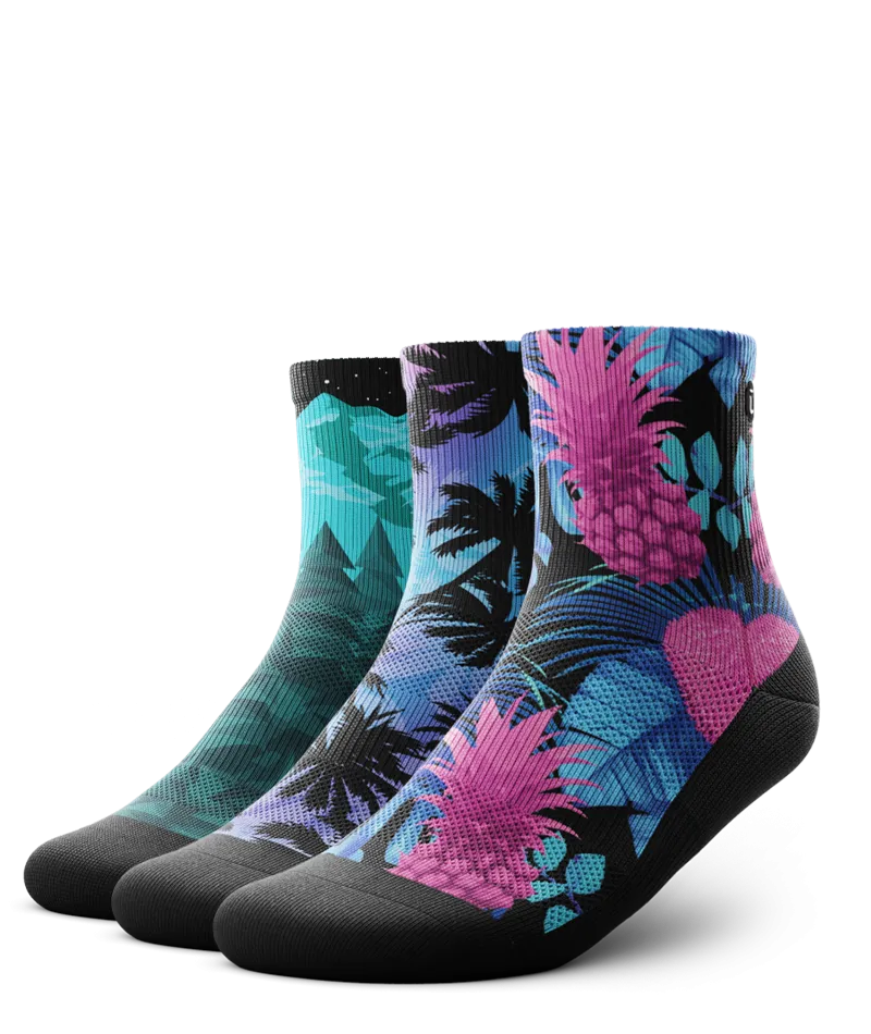 Beautify Quarter Socks 3-Pack