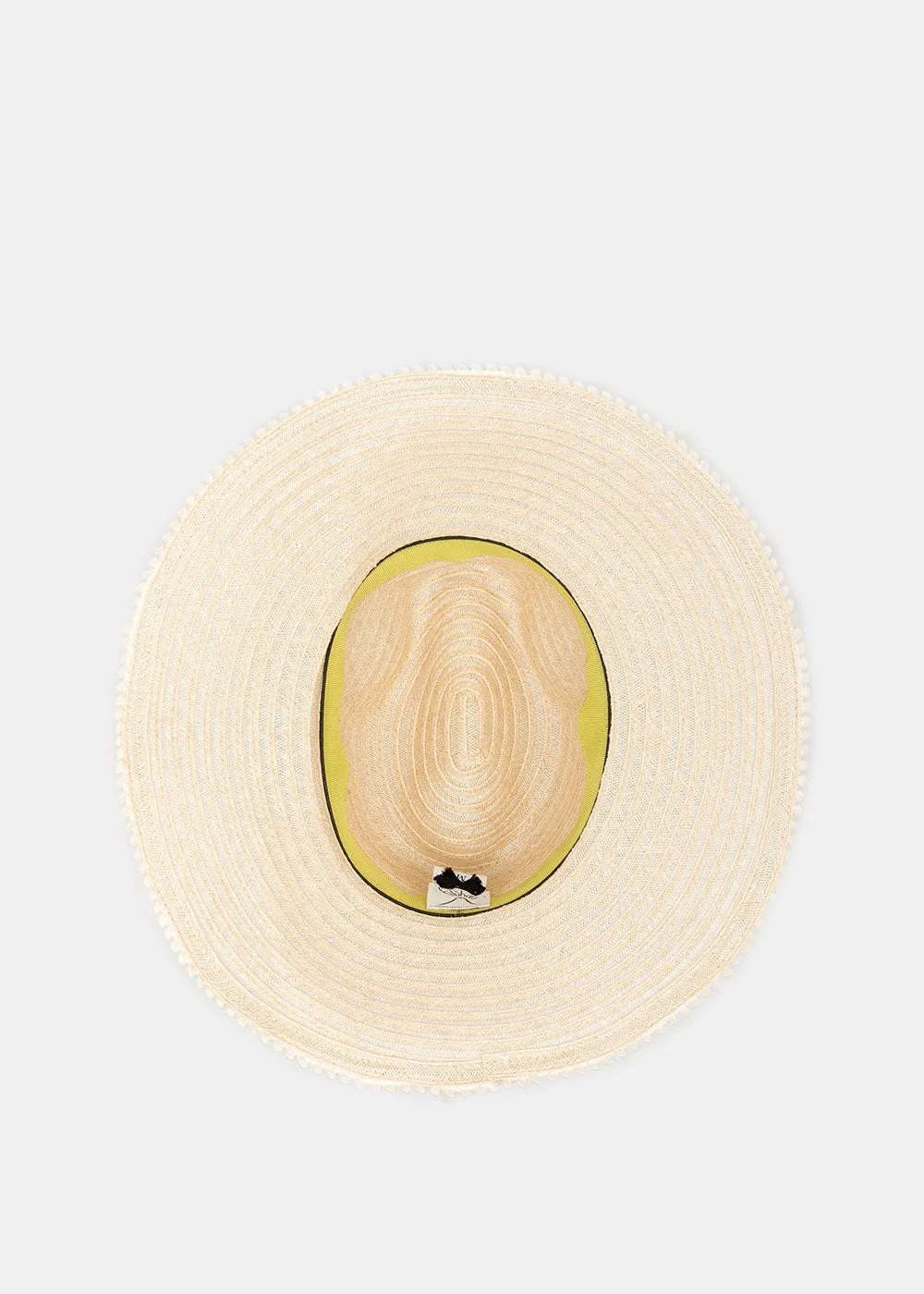 Beige Foldable Wire Brim Hat