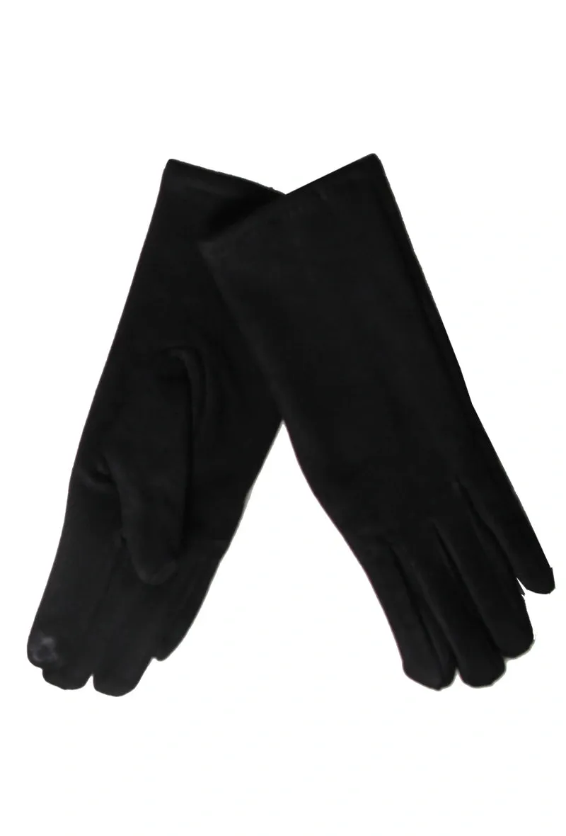 Black Suede Gloves