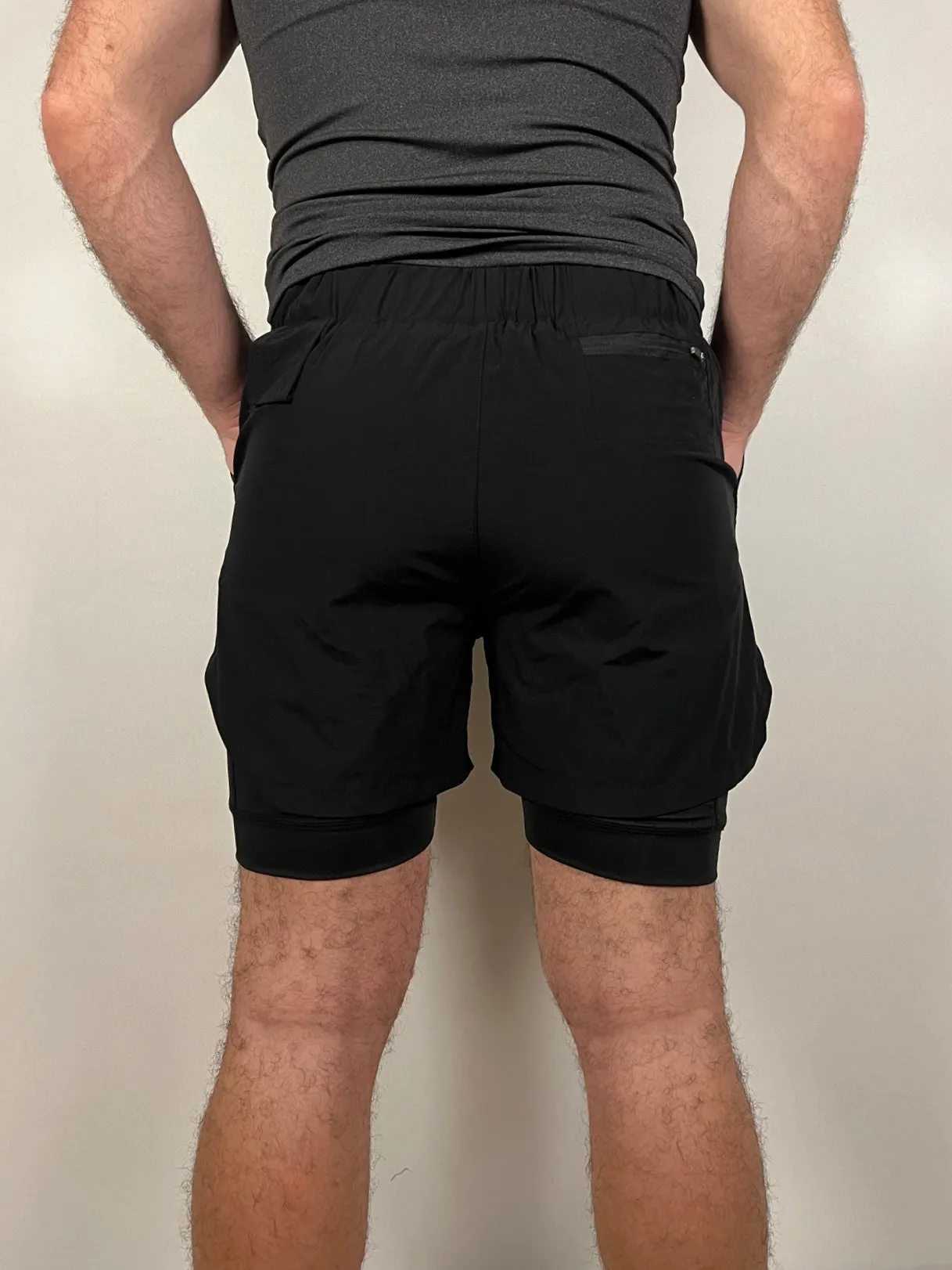 Black/Black performance Shorts