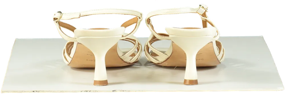 Bobbies Beige Strappy Heeled Sandals UK 8 EU 41