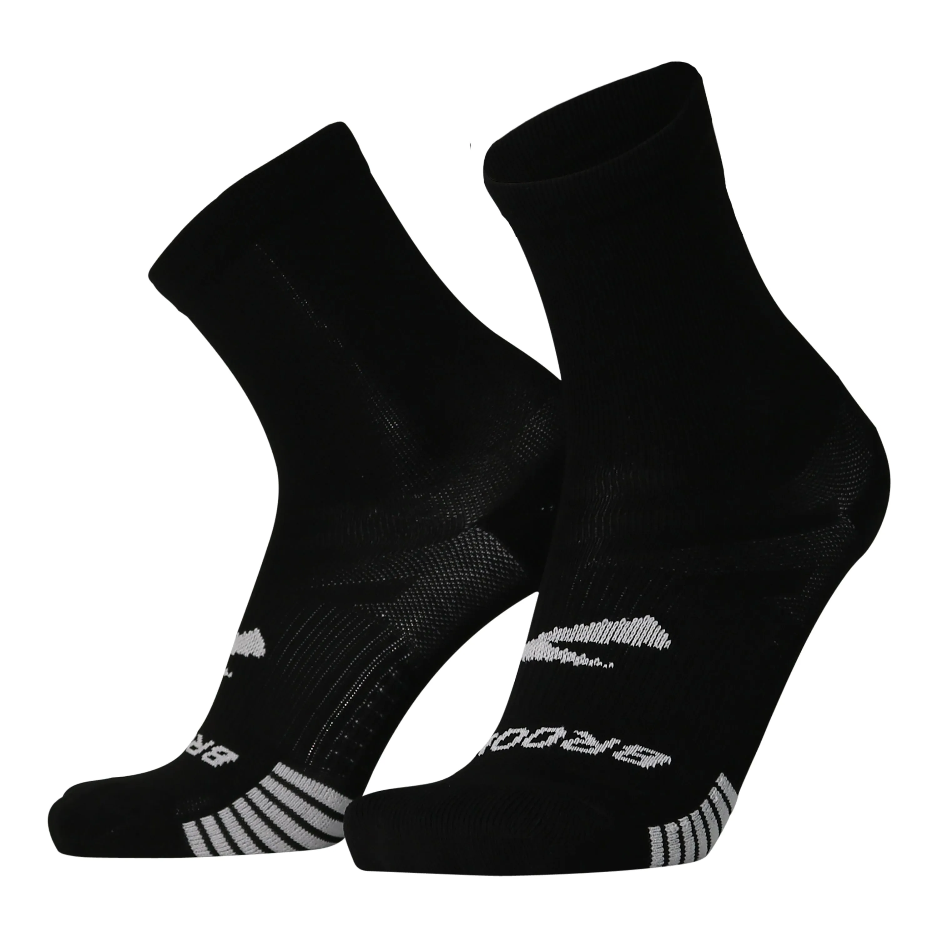 Brooks | Ghost Lite Crew Sock 2-Pack | Unisex | Black