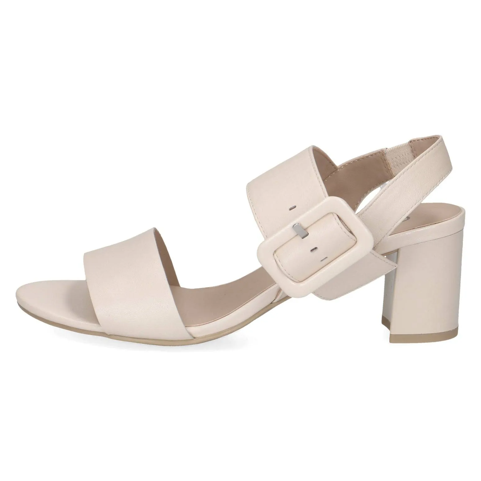 Caprice 9-28306-42 140 Ladies Cream Pearl Leather Touch Fastening Sandals