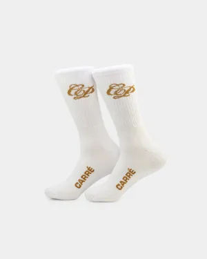 Carre Revolutionnaires Sport Socks White