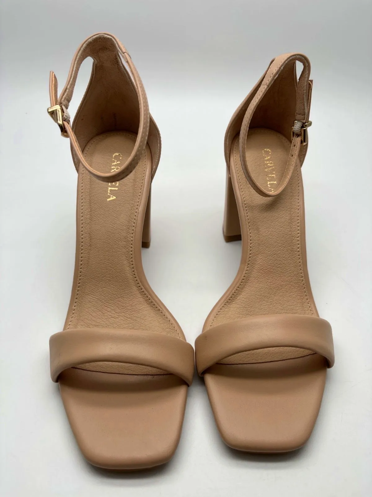 Carvela Nude Block Heel Sandals UK 5