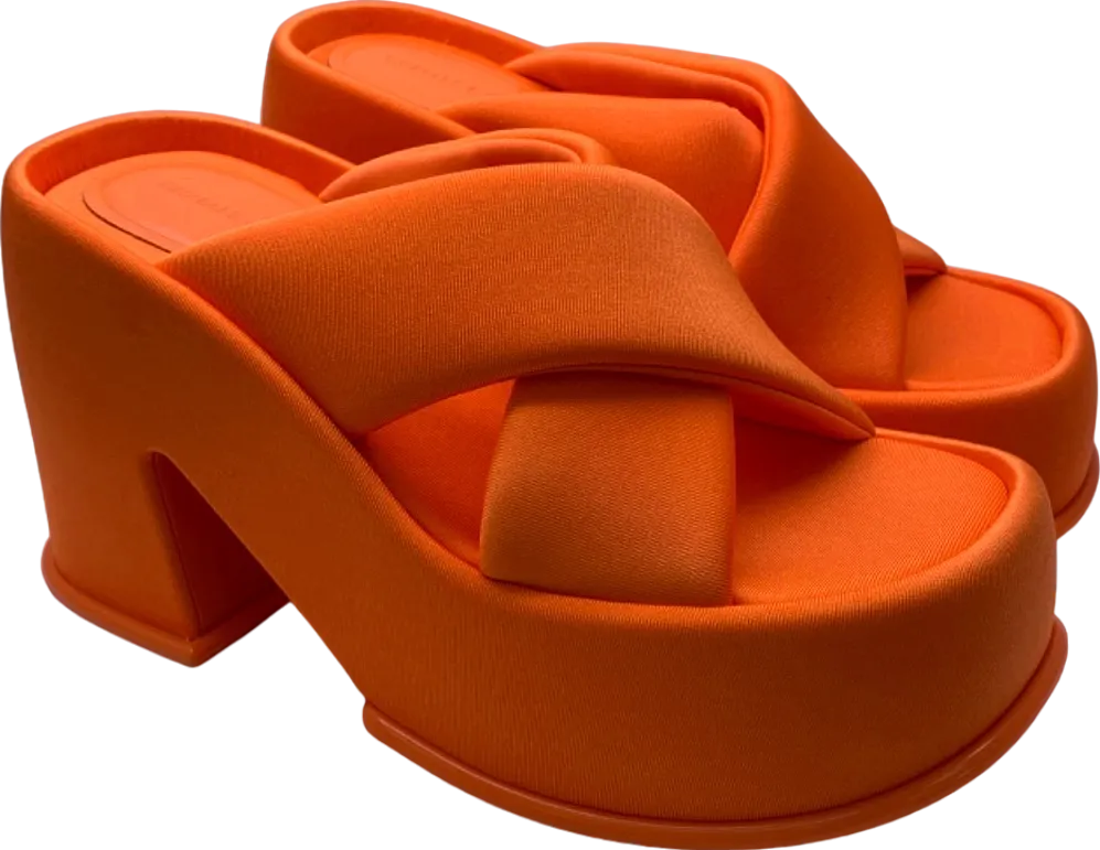 Charles & Keith Orange Block Heel Sandals EU 38