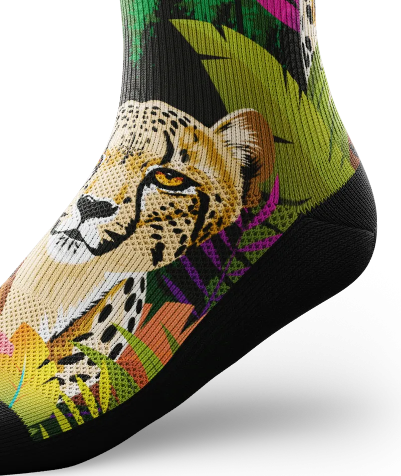 Cheetah Knee High Compression Socks