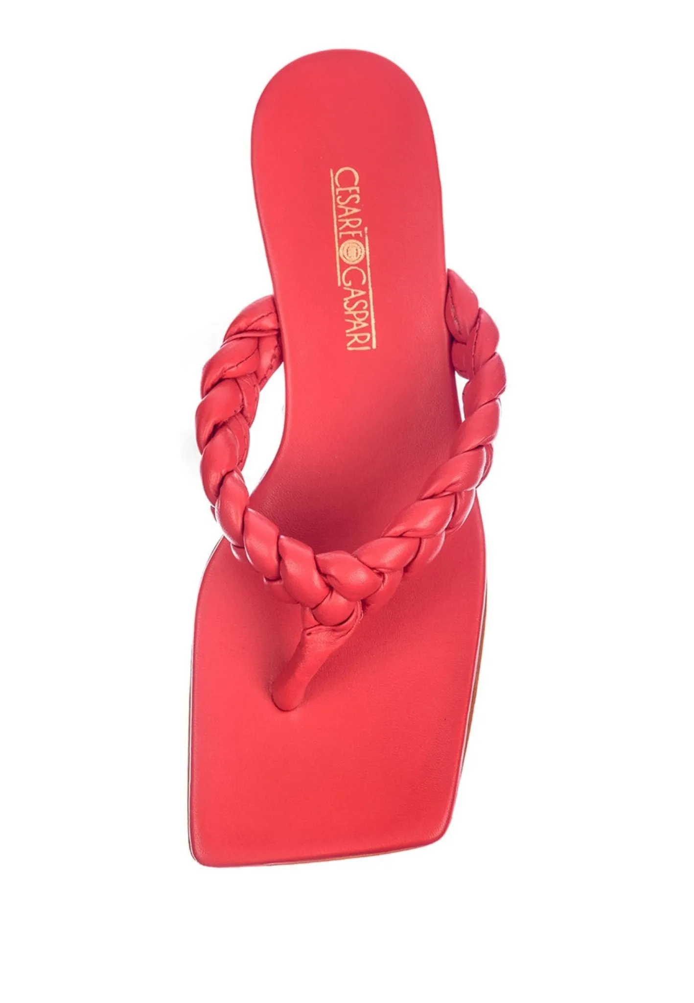 Chic Open Toe Sandals - Red