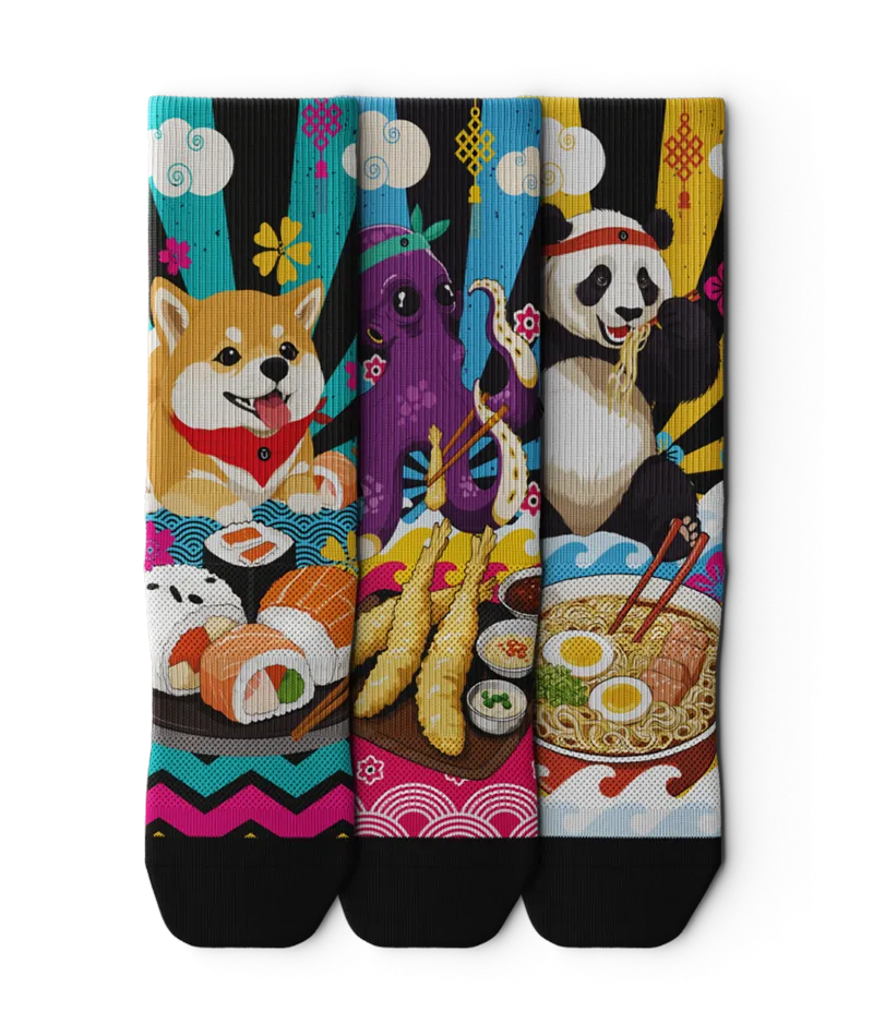 Chow Down Crew Sock 3-Pack