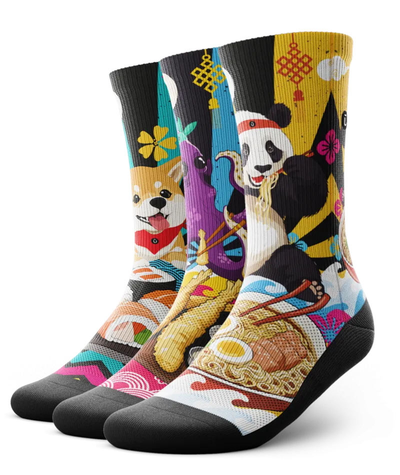 Chow Down Crew Sock 3-Pack