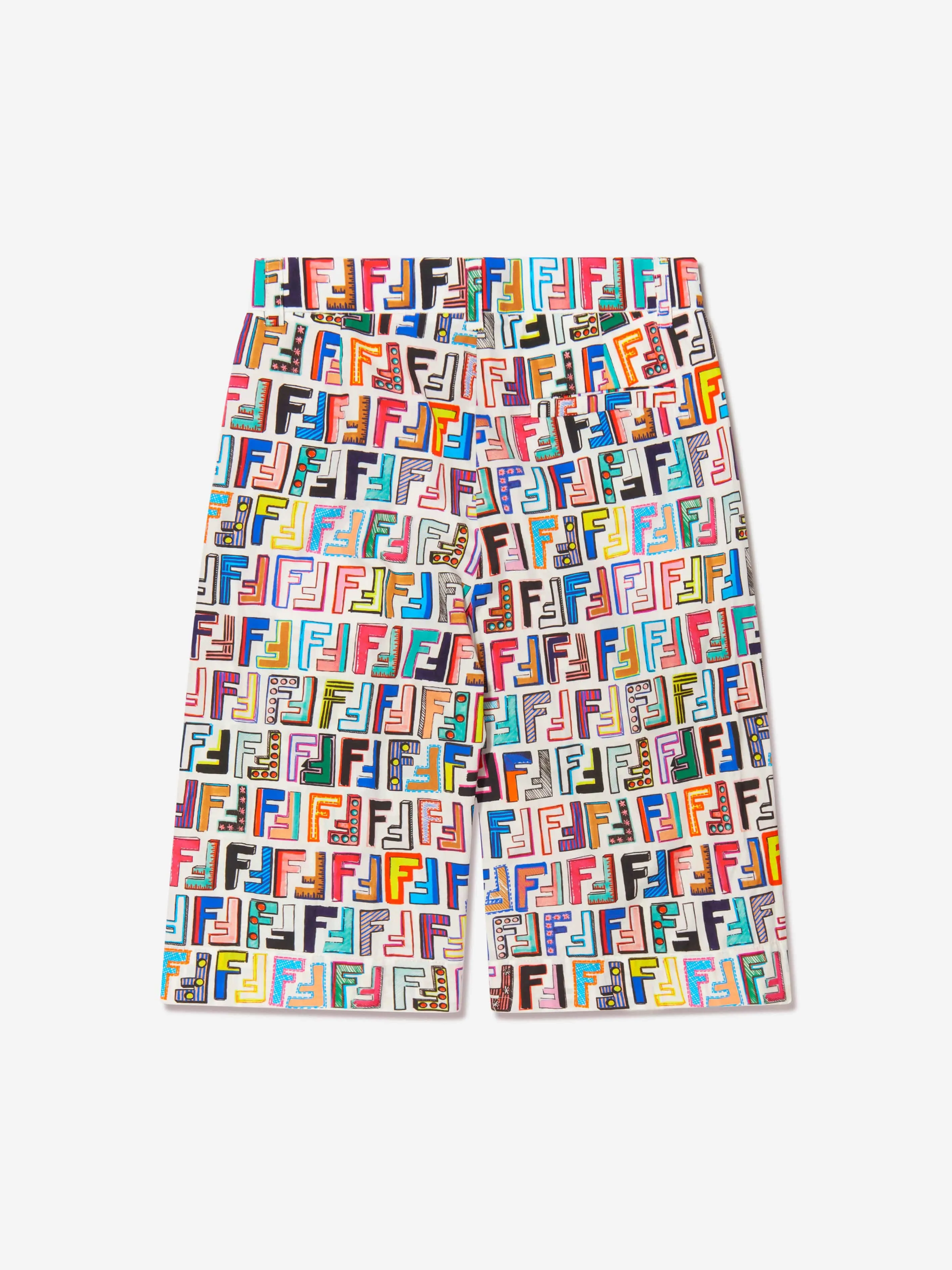 Fendi Boys All Over Logo Shorts