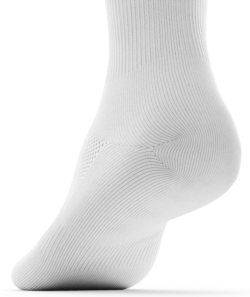 Flagship Crew Socks White 3-Pack