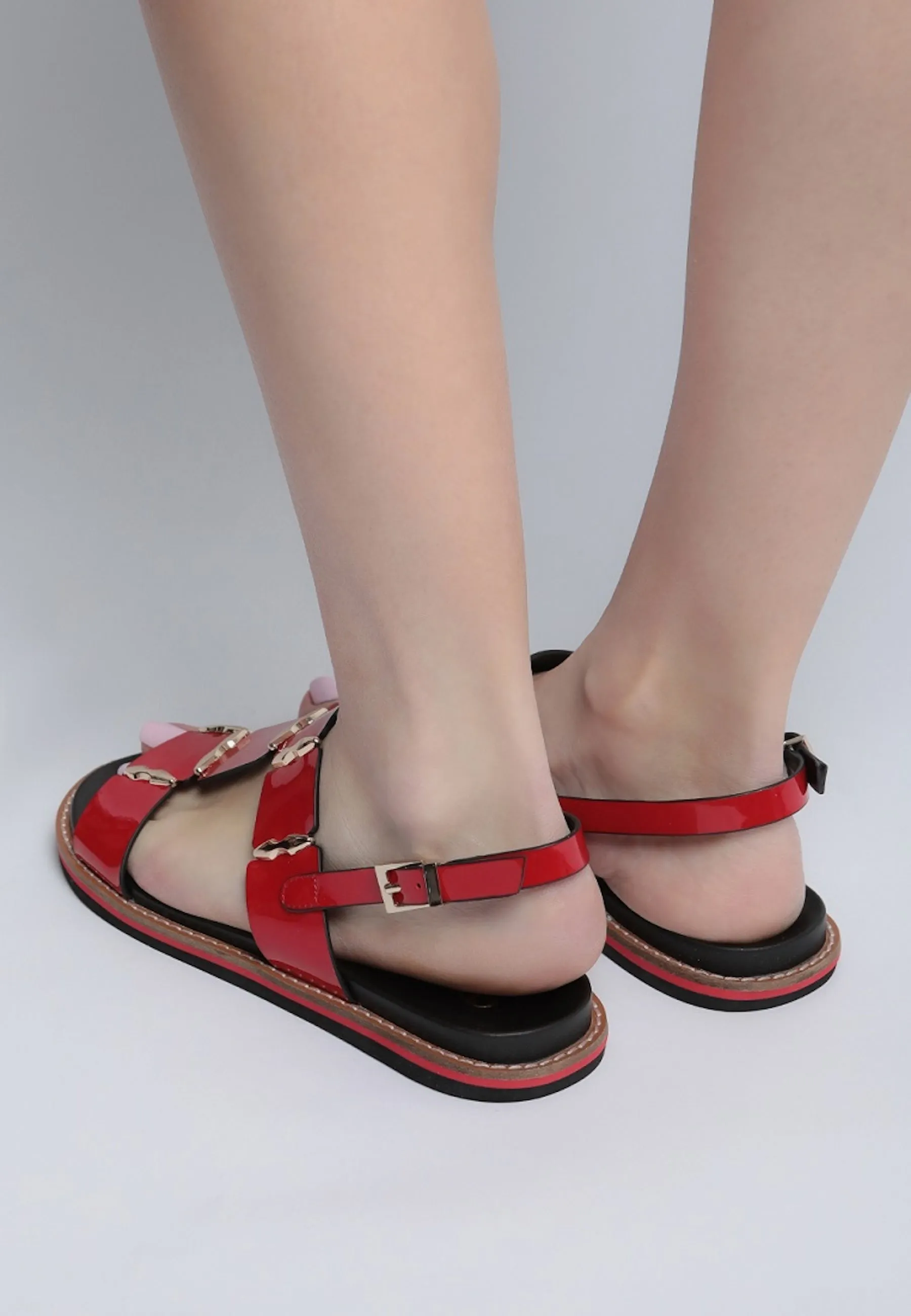 Flat Sole Leather Urban Sandals