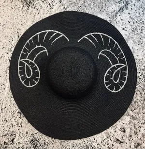 Floppy Sun Hat - Curly Horns