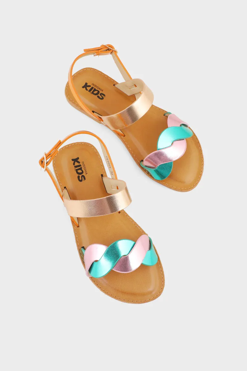 Girls Casual Sandal GQ1005-Champagne