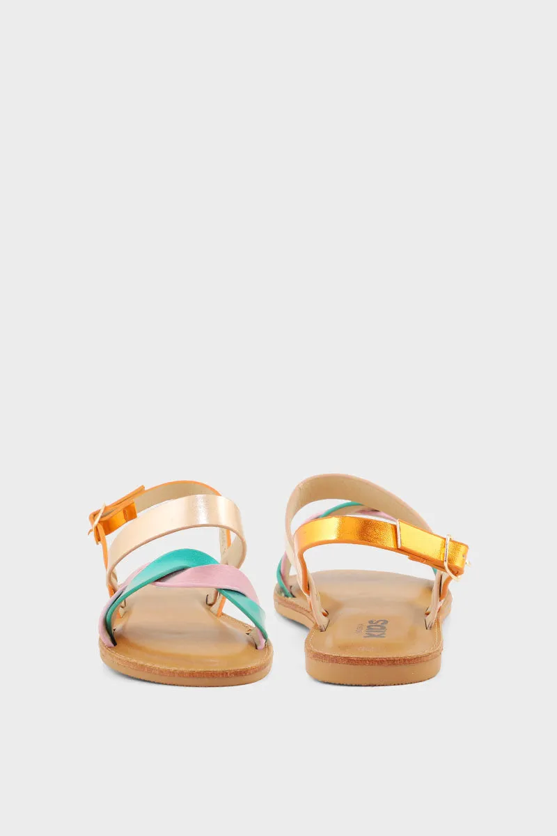 Girls Casual Sandal GQ1005-Champagne