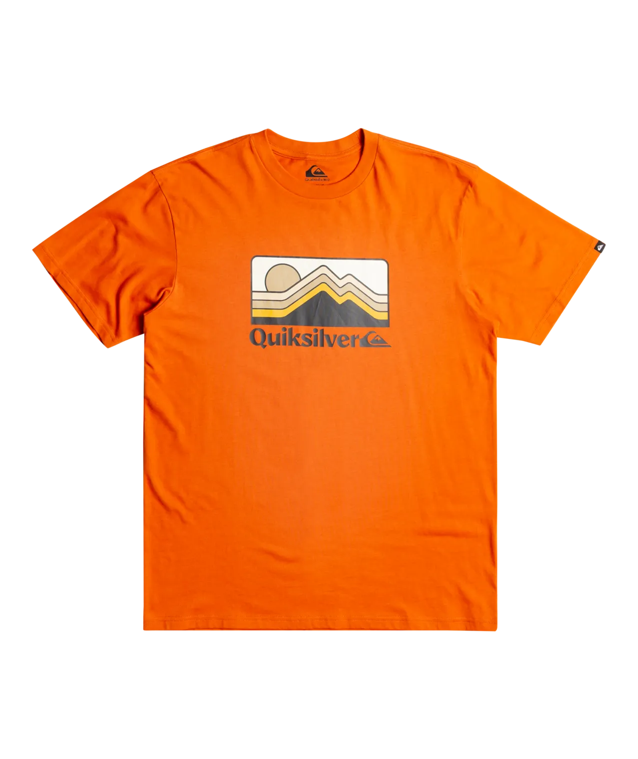 Gradient Mountains T-Shirt in Gold Flame