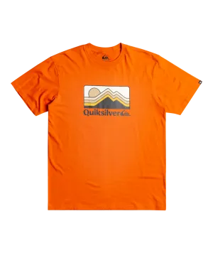 Gradient Mountains T-Shirt in Gold Flame