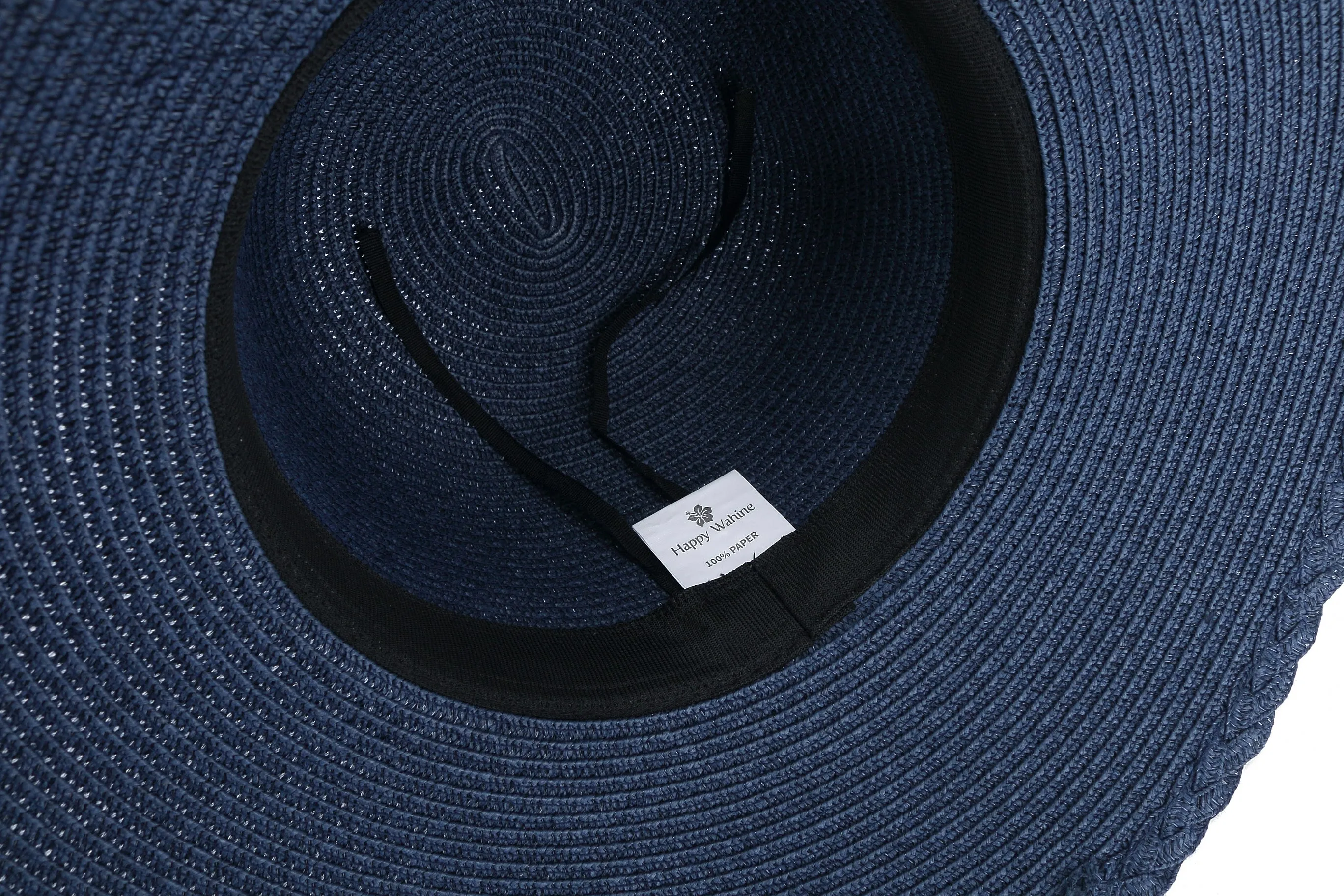 Hat Round Sunflower Navy