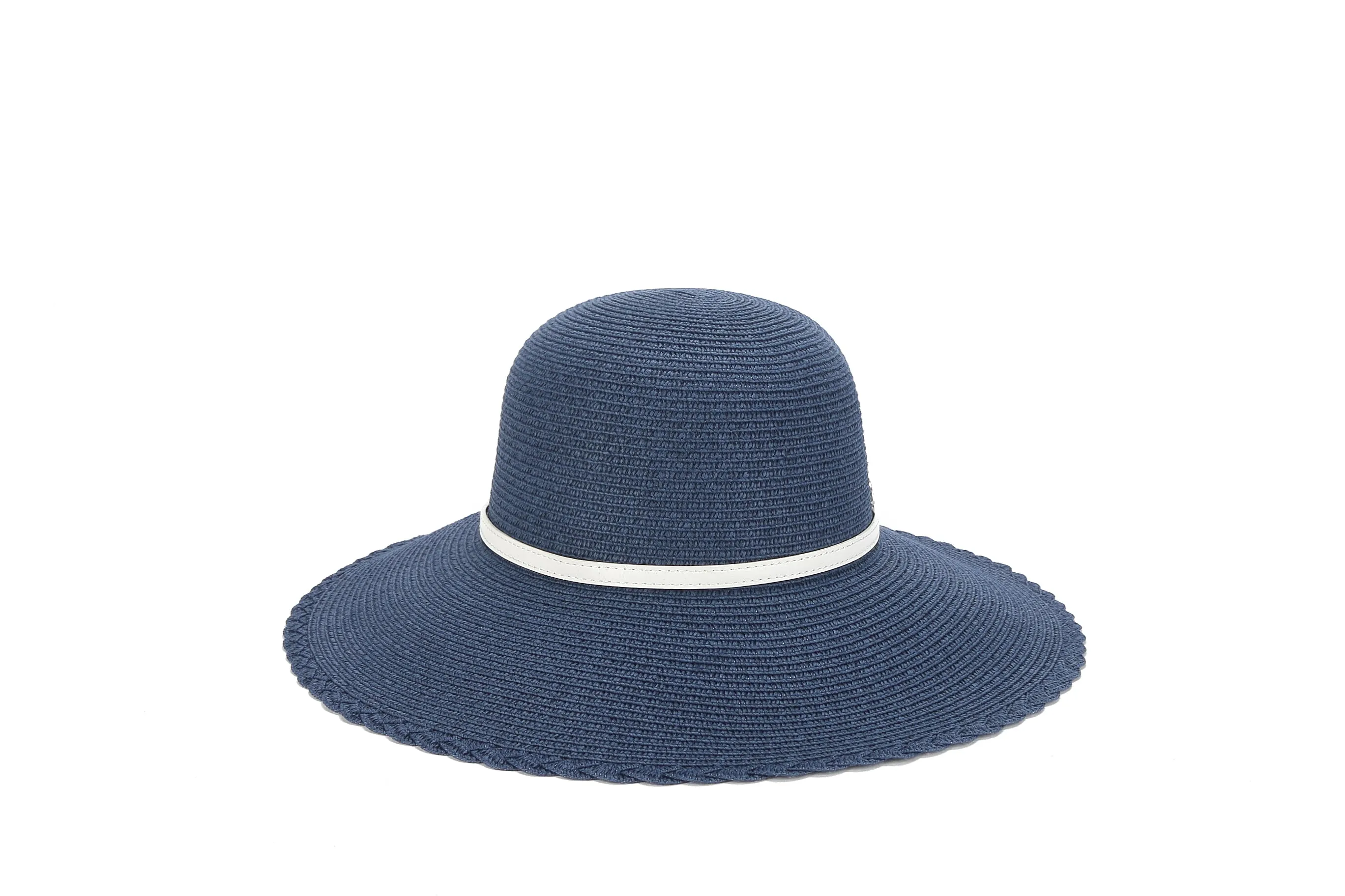 Hat Round Sunflower Navy