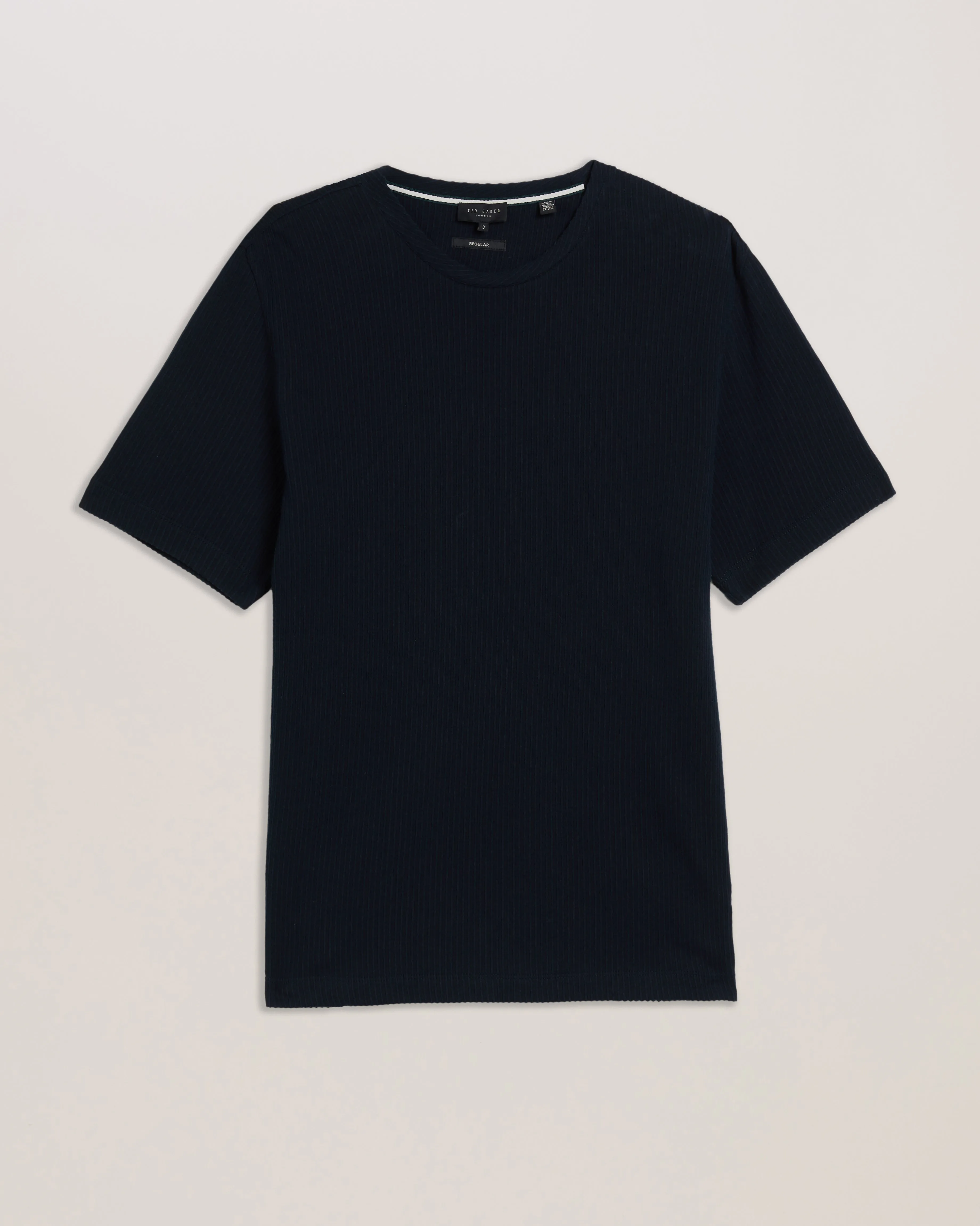 Heynes Ss Regular Fit Textured T-Shirt Navy