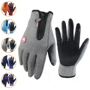 Hot Winter Gloves For Men Women Touchscreen Warm Outdoor Cycling Driving Motorcycle Cold Gloves Windproof Non-Slip Womens Gloves