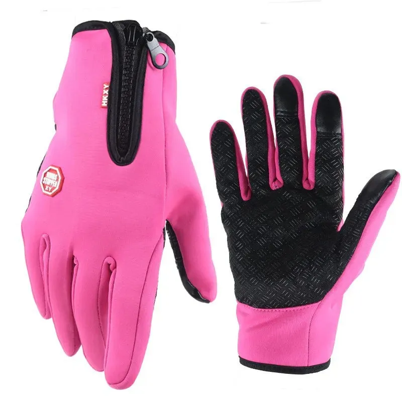 Hot Winter Gloves For Men Women Touchscreen Warm Outdoor Cycling Driving Motorcycle Cold Gloves Windproof Non-Slip Womens Gloves