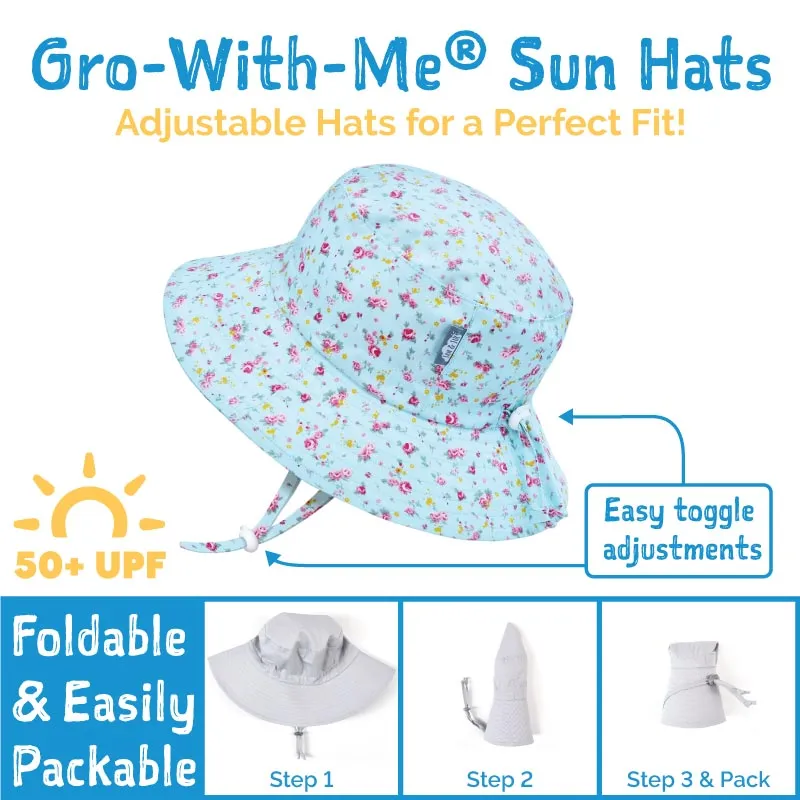 Jan & Jul Gro-With-Me Bucket Hats - Blue Whale