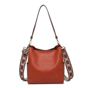 JEN & CO PENNY BUCKET BAG RUST