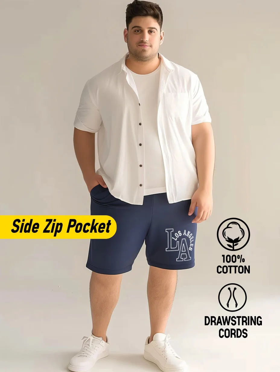 LA Los Angeles Cotton Plus Size Shorts