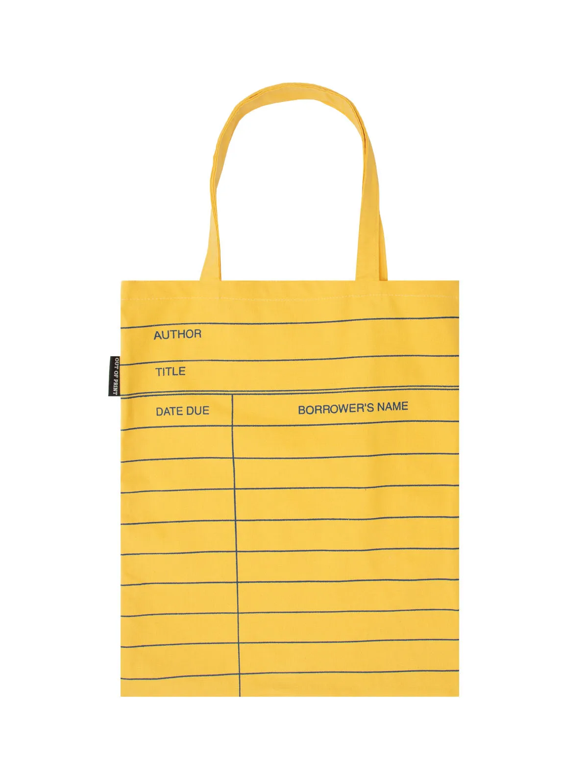 Library Card: Yellow tote bag