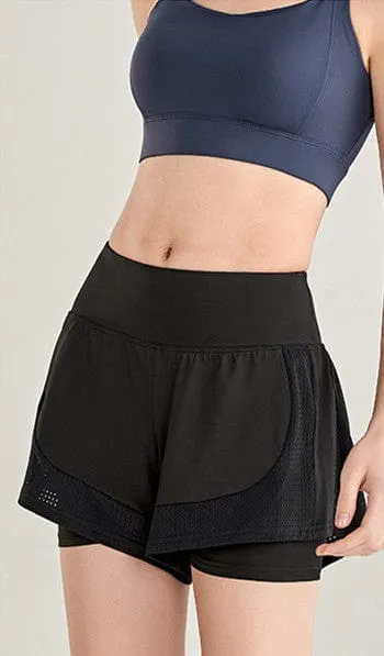 Low Waisted Breathable Active Shorts