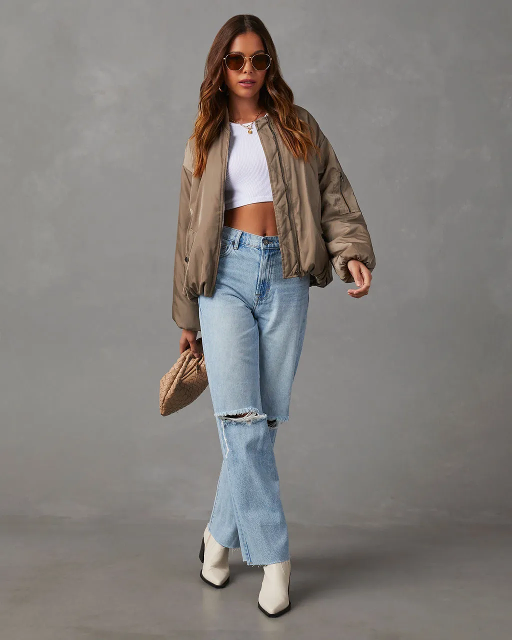 Mckenna Oversized Bomber Jacket