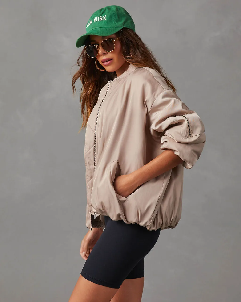 Mckenna Oversized Bomber Jacket