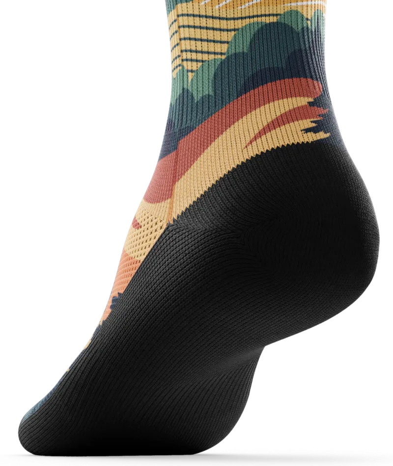 Meandering Crew Socks