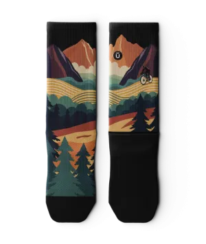 Meandering Crew Socks