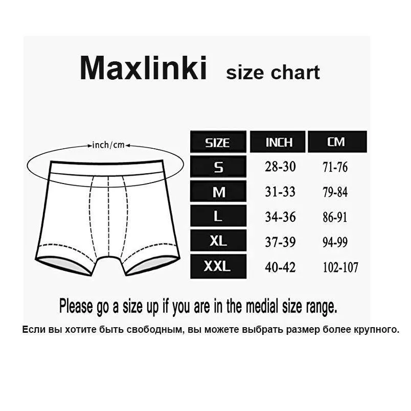 Men's Boxers European Size Underwear Cotton Shorts Breathable Boxers Underpants