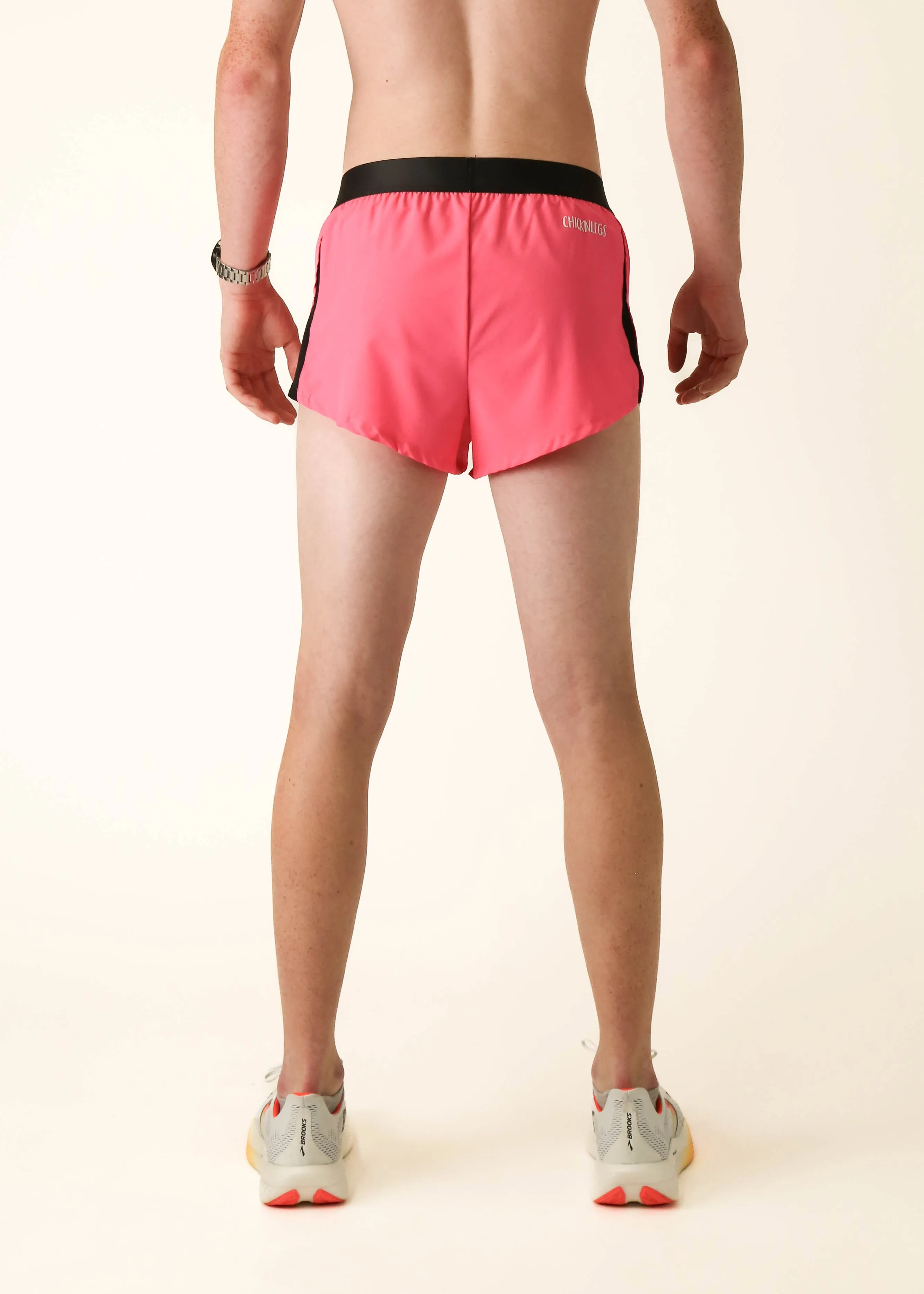 Men's Neon Pink 2" Split Shorts