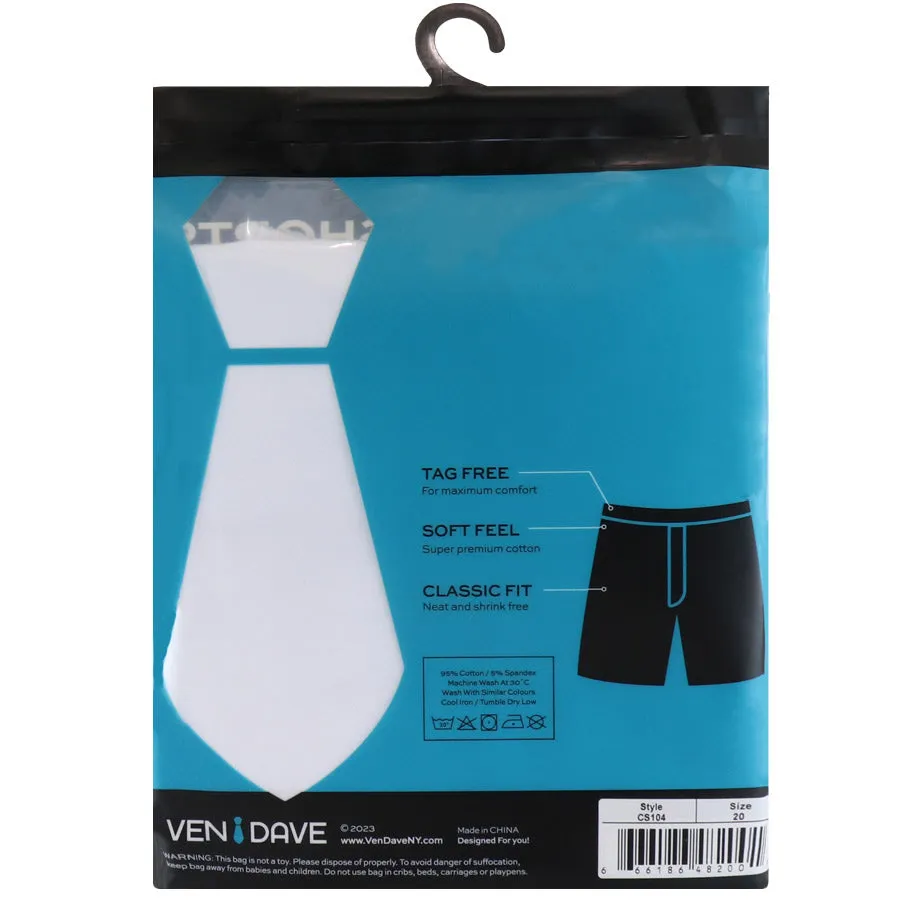 Mens Ven Dave 100% Cotton Knit Chassidish Shorts - 2 Pk.