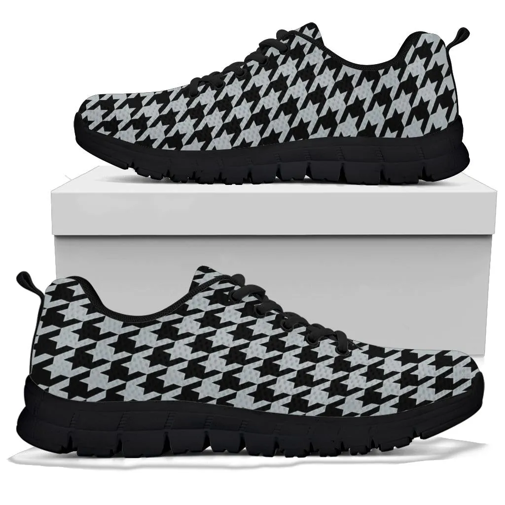 Mesh Sneakers_Black on Silver_V_HT Pattern